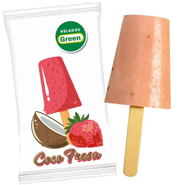 Gelato di Coco/Fragola Green  50X110g