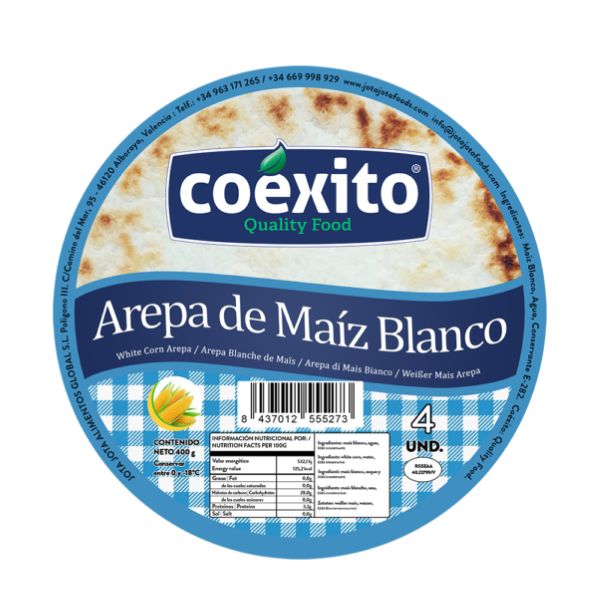 Coexito Arepa Maiz blanco 12X400g