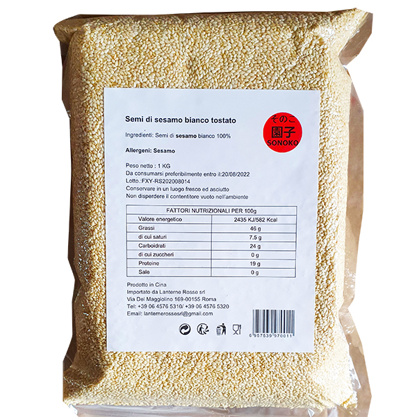 Sesamo Bianco tostato 10X1kg