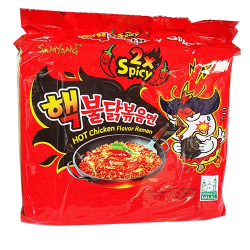 Ramen Pollo doppio piccante. 8X(5X140g)