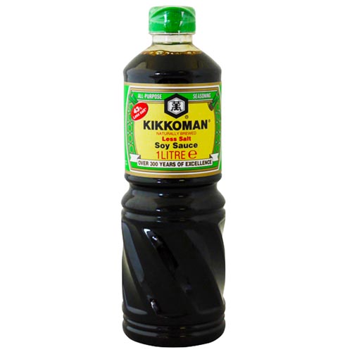 Salsa Soia meno sale Kikkoman 6X1L