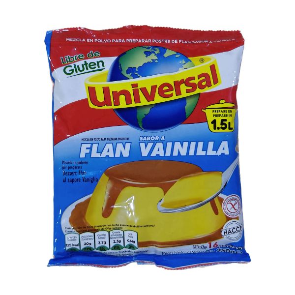Gelatina vanilla Universal 8X1(9X250g)