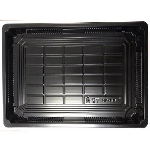 11Nero Cont.Sushi25,6X18,5cm 4x50pz