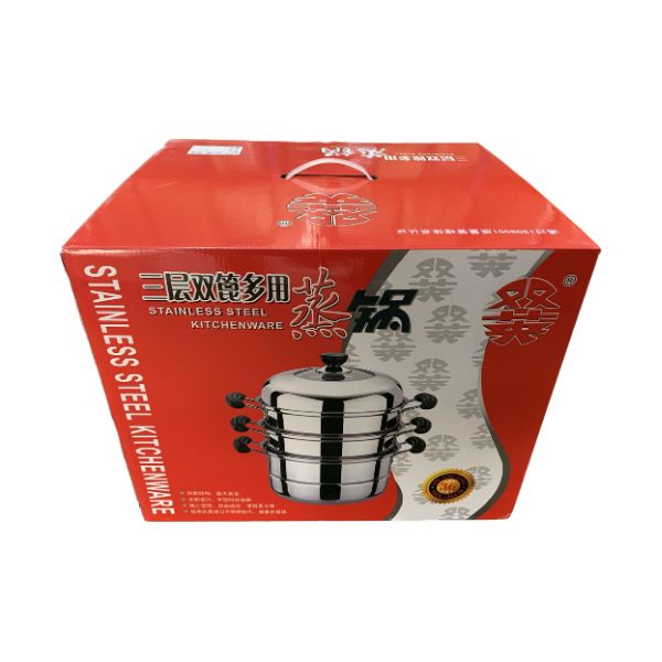 STEAM POT METAL 3P 36cm 1pz